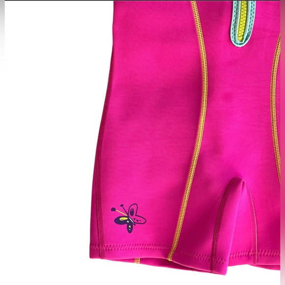 Speedo Kids UV Learn to Swim Thermal Suit Pink - Picture 7 of 10